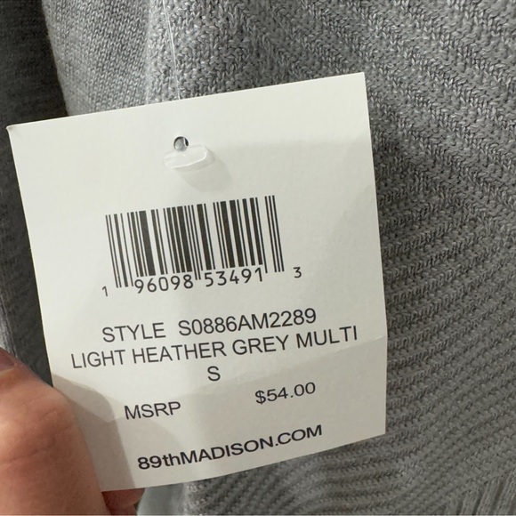 89TH+MADISON Grey Cardigan Woman size Small - Picture 5 of 7